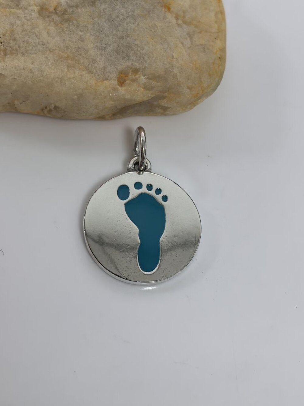 James Avery Enamel Footprint Charm, S925 Silver Jewelry (Women's)